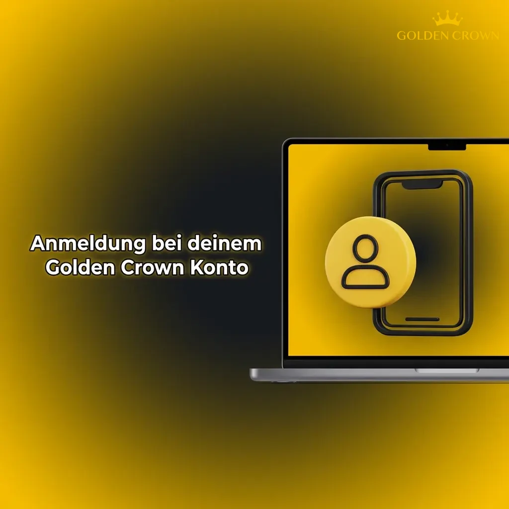 Golden Crown Konto-Login: E-Mail und Passwort eingeben, optional 2FA-Code, dann Zugriff auf Wetten und Spiele.