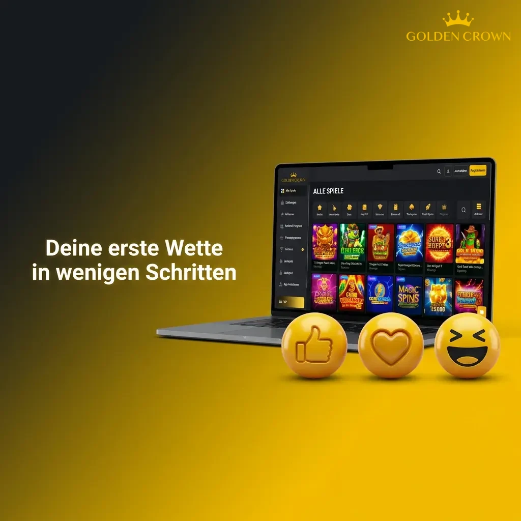 Schritt-für-Schritt Anleitung zur ersten Sportwette bei Golden Crown: Registrierung, Einzahlung und Wette platzieren