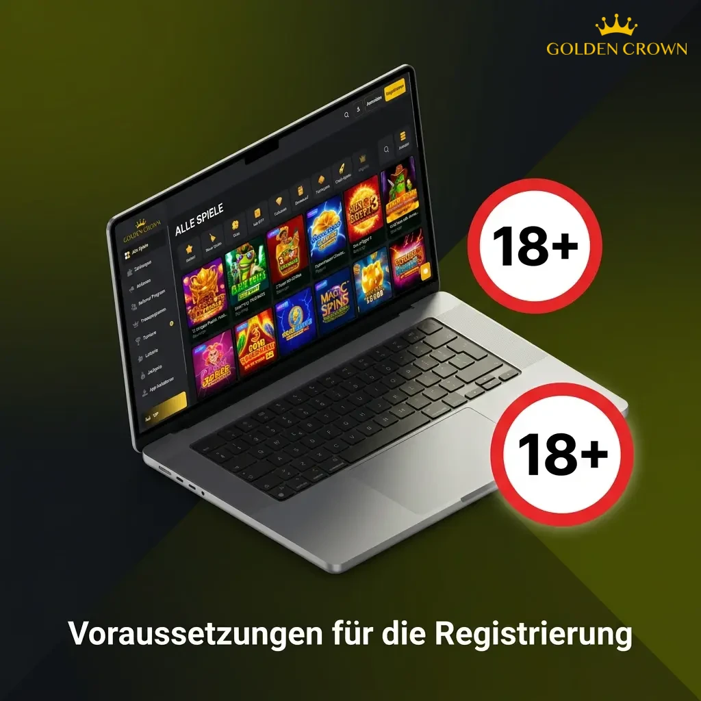 Checklist of Golden Crown registration requirements including age verification and valid ID documents
