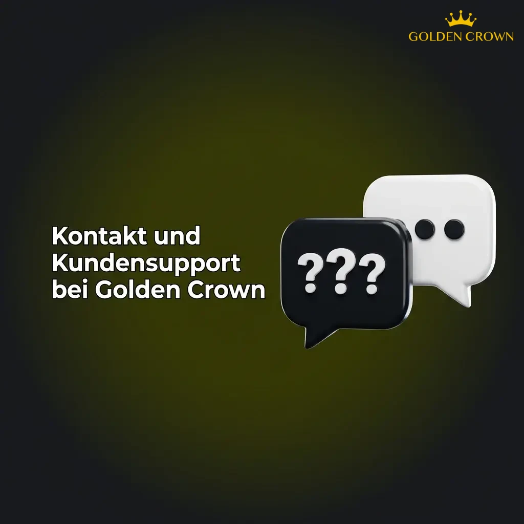 Golden Crown Casino customer support options including live chat, email, and FAQ available 24/7 for German players