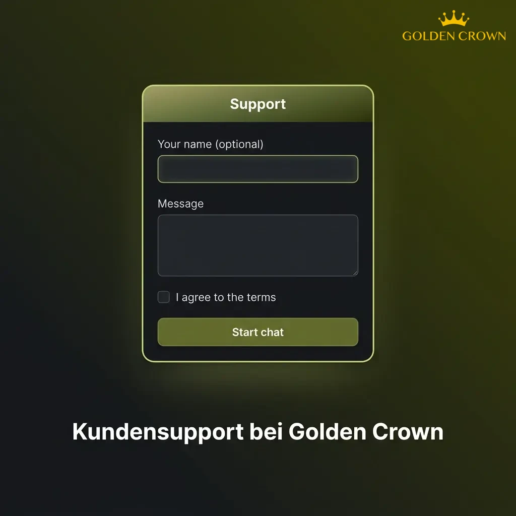 Golden Crown customer support team available 24/7 via live chat, email, and FAQ for payment assistance