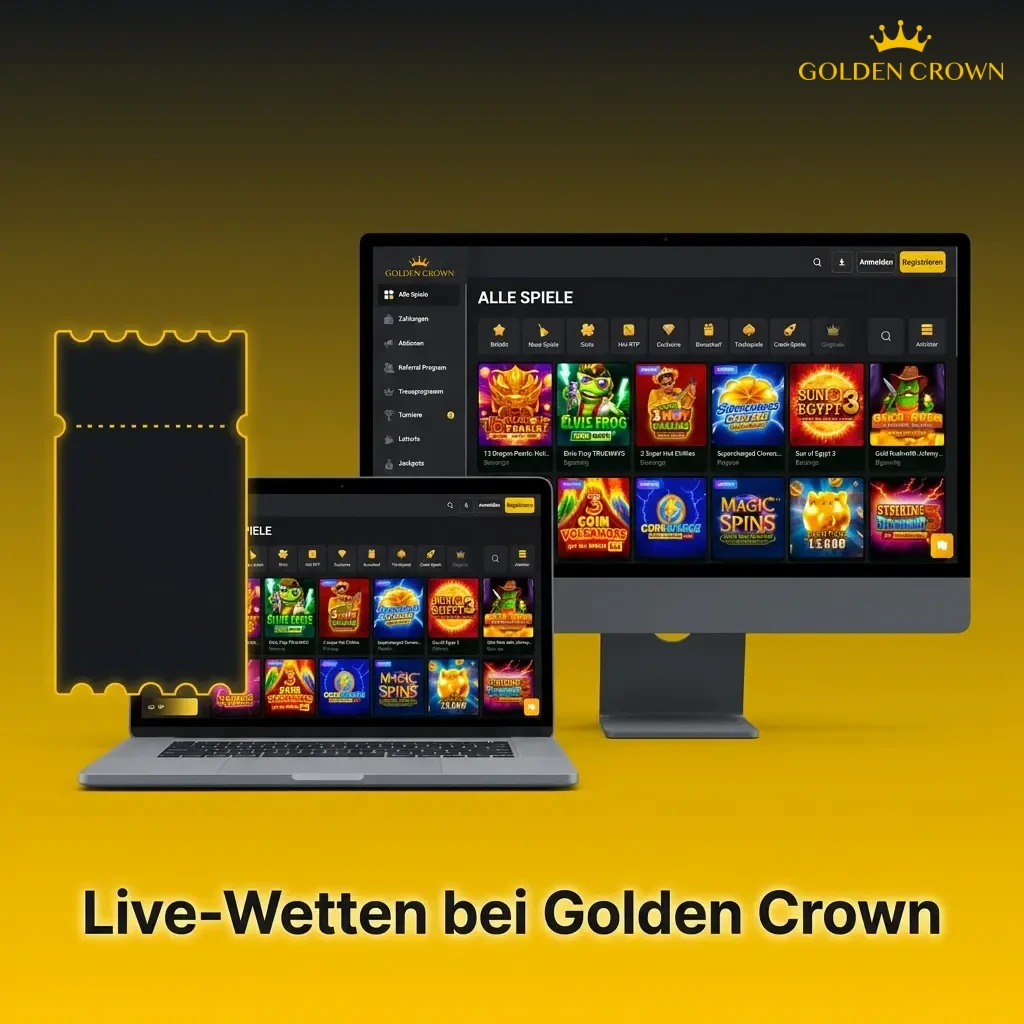 Live-Wetten bei Golden Crown: Echtzeit-Sportwetten auf Fußball, Basketball, Tennis und mehr mit Cash-out
