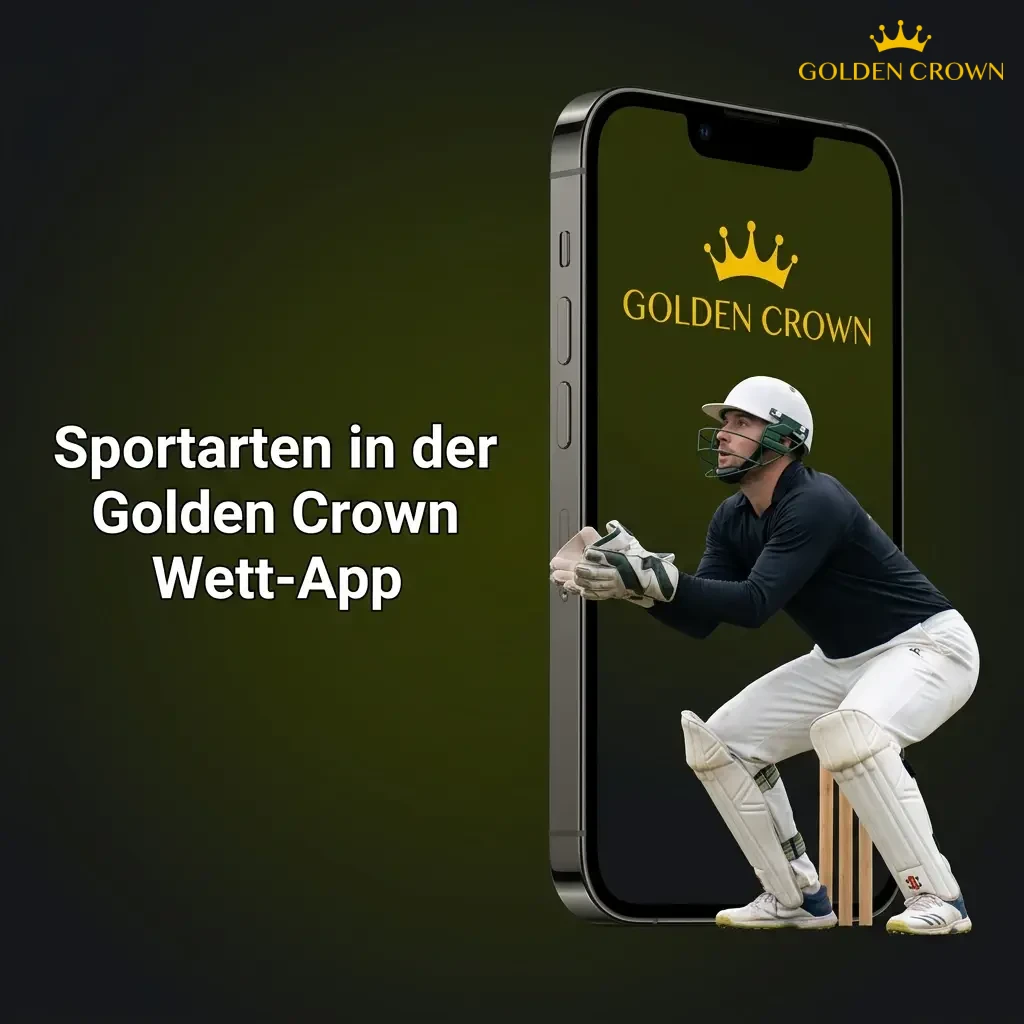 Sports betting app interface showing football, tennis, basketball, esports and more in Golden Crown app