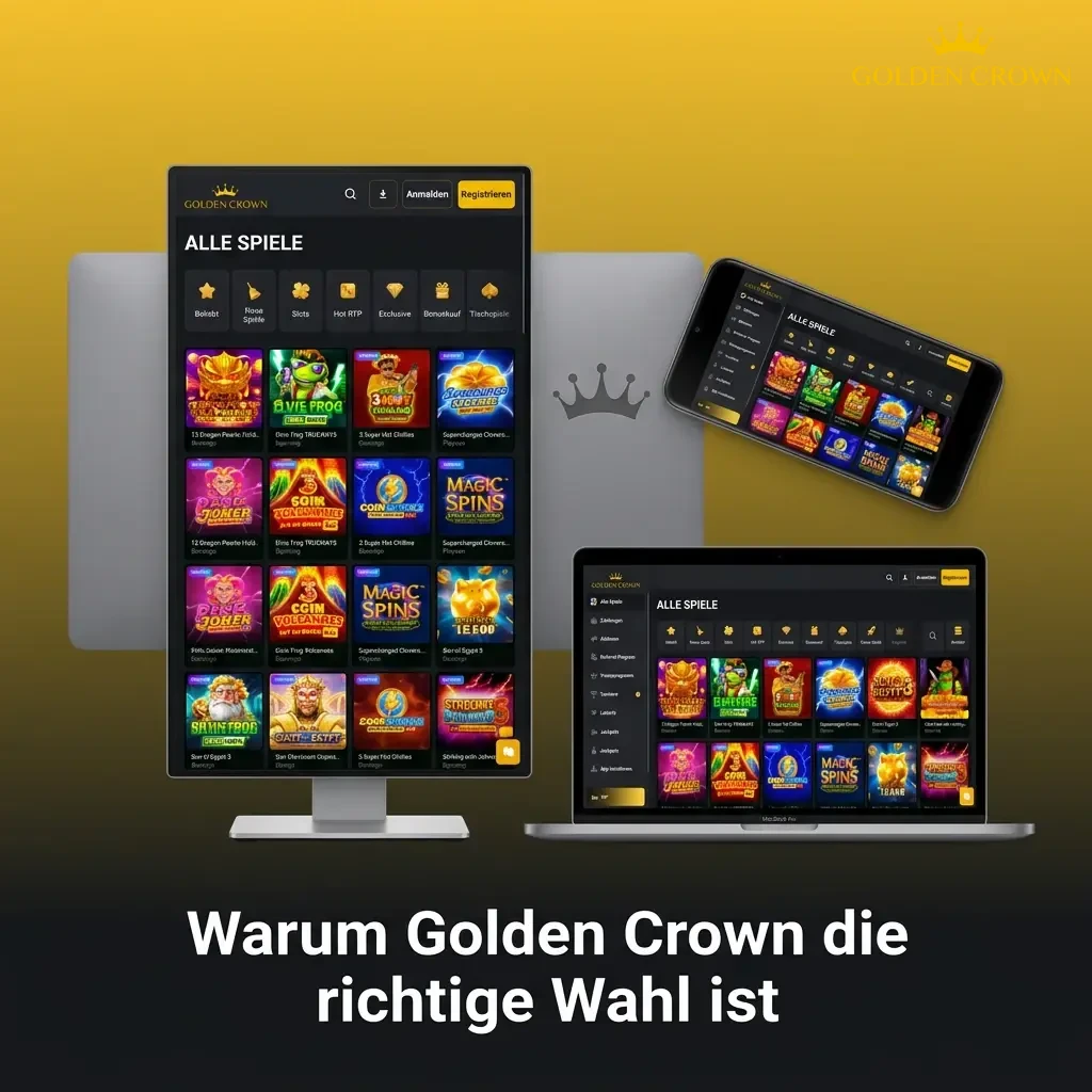 Golden Crown Casino: licensed platform with 3000+ games, sports betting, fast payouts, and mobile app for Android and iOS.